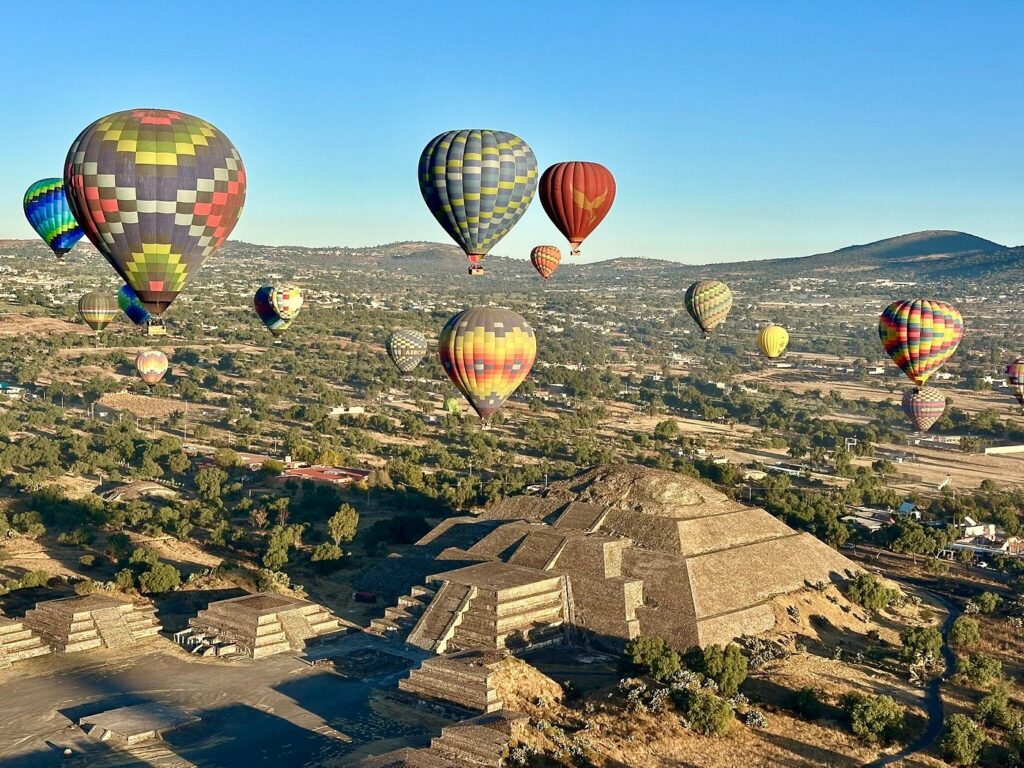 Vuelo compartido en Teotihuacán