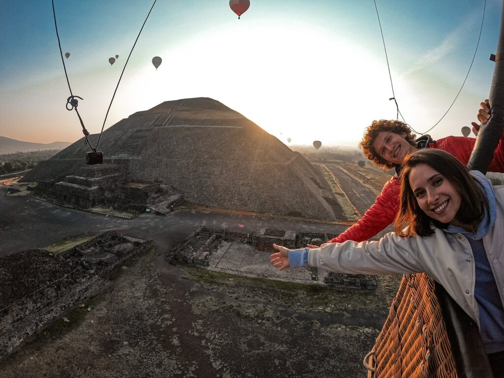Vuelo compartido en Teotihuacán