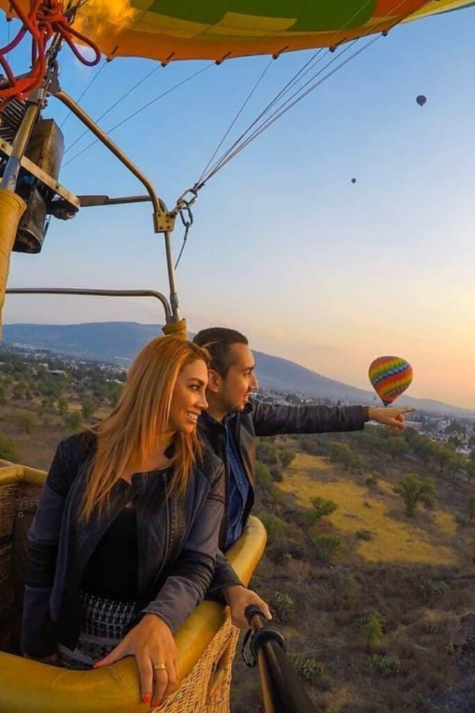 Vuelo privado para pareja en Teotihuacán