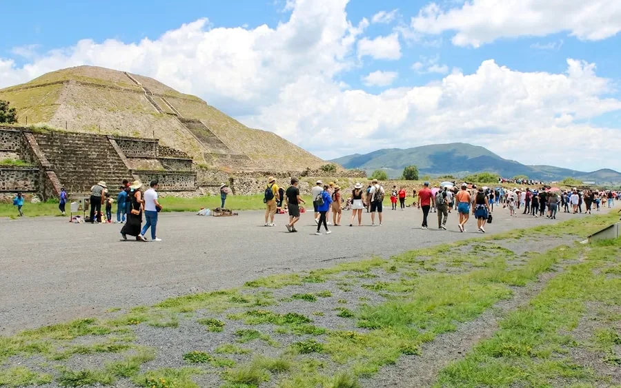 Private group on a guided tour