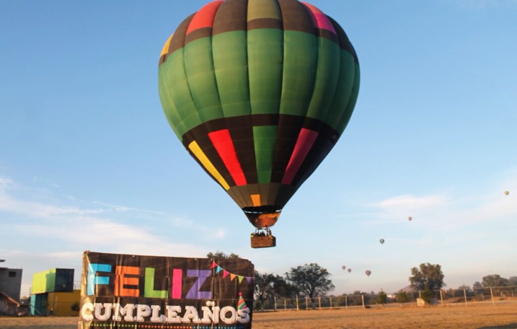 Vuelo de cumpleaños en Teotihuacán